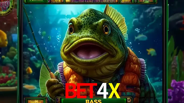 Personagem de peixe pescador do popular jogo de slot com tema de pescaria, uma das emocionantes opções de caça-níqueis para jogar e ganhar no cassino BET4X.